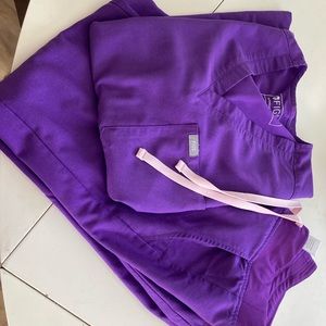 FIGS Ultra violet Catarina and Zamora scrub set